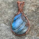"Frozen Aurora" - Blue Labradorite Pendant