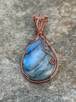 Photo Jan 14 2026, 4 41 28 PM "Frozen Aurora" - Blue Labradorite Pendant