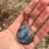 Photo Jan 14 2026, 4 42 01 PM "Frozen Aurora" - Blue Labradorite Pendant