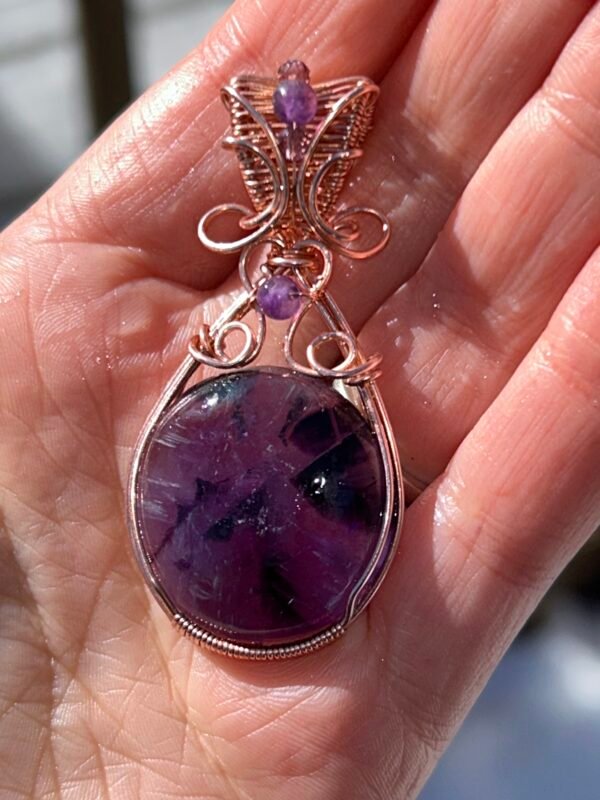 Feb2_6 "Amphora" - Amethyst Pendant