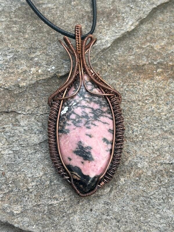 "Periapt of Wound Closure" - Rhodonite Pendant