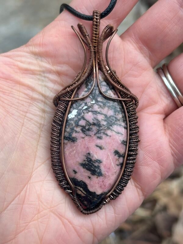 "Periapt of Wound Closure" - Rhodonite Pendant