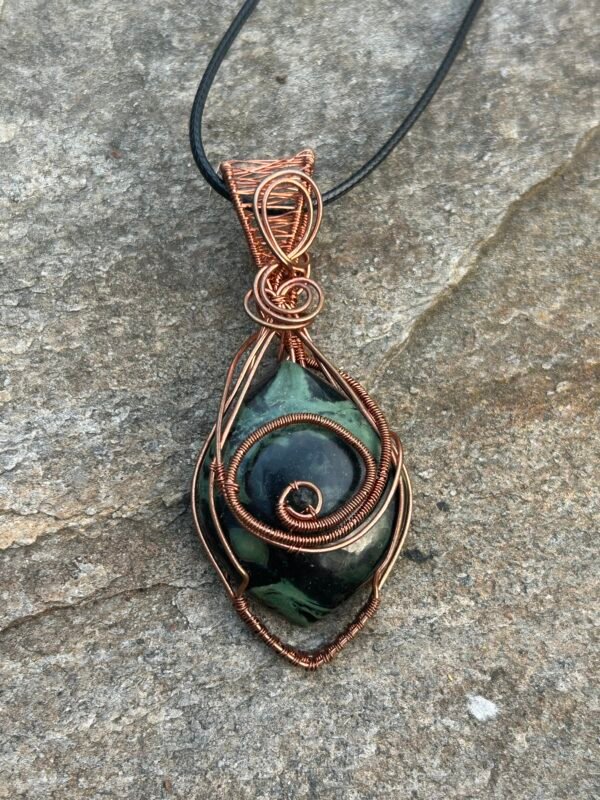 "Ceaseless Watcher" - Kambaba Jasper Pendant