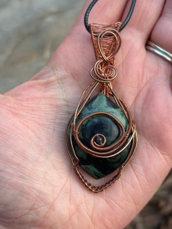 "Ceaseless Watcher" - Kambaba Jasper Pendant