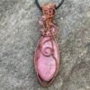 Photo Jan 14 2026, 5 04 41 PM "Sakura Swirl" - Rhodonite Pendant