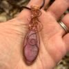 Photo Jan 14 2026, 5 05 01 PM "Sakura Swirl" - Rhodonite Pendant