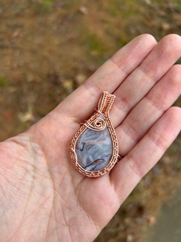 "Desert Rose" - Morocco Agate Pendant