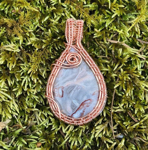 "Desert Rose" - Morocco Agate Pendant