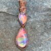 “Dawn Rose” - Aurora Opal Pendant