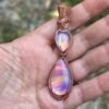 “Dawn Rose” - Aurora Opal Pendant