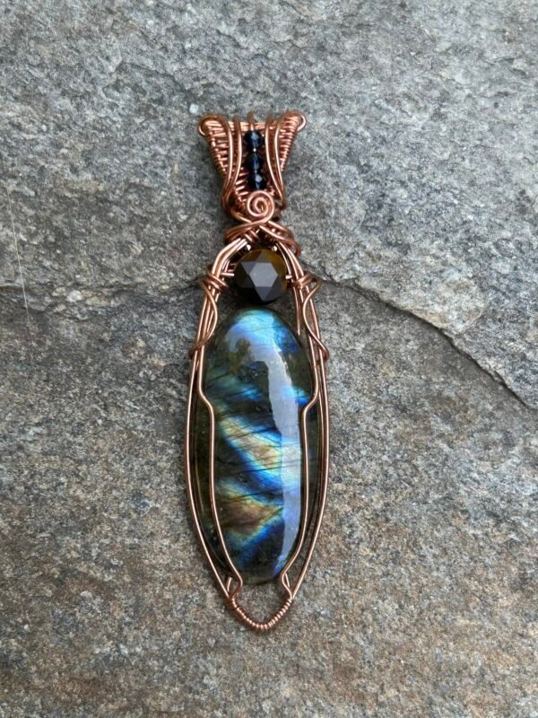 img_1917 “Rosetta Stone” - Labradorite & Tiger Eye Pendant