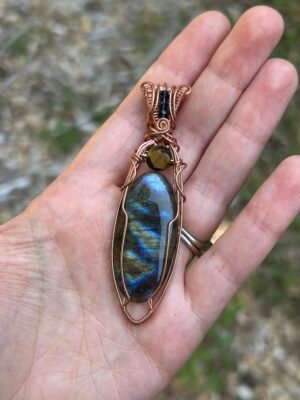 img_1921 “Rosetta Stone” - Labradorite & Tiger Eye Pendant