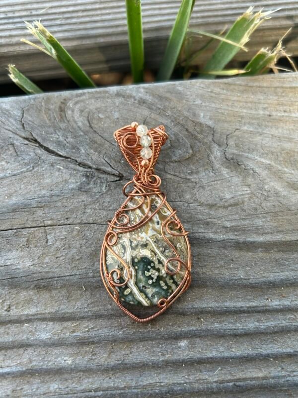 img_2479 “Hydrothermal Vent” - Ocean Jasper & Labradorite Pendant