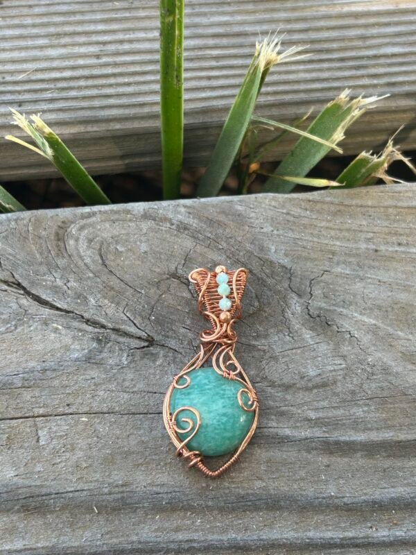 img_2481 “Wavedancer” - Amazonite & Aquamarine Pendant