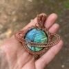 img_2837 “Interstellar” - Labradorite & Orange Garnet Pendant