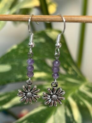 img_3178 Purple Aster Earrings