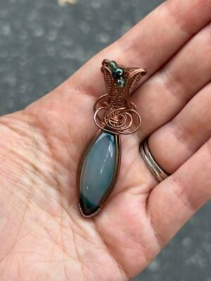 img_3254 “Muse” - Dyed Agate Pendant